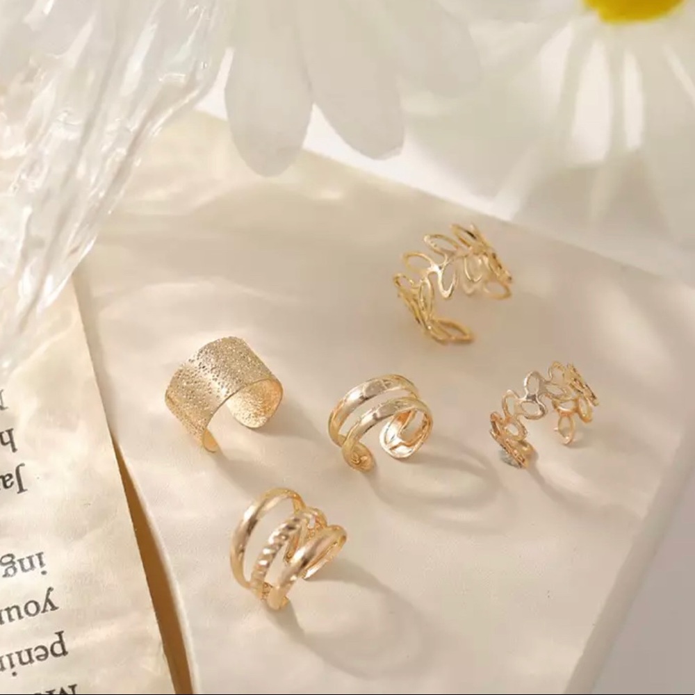 Modern Ear Cuff Set of 5